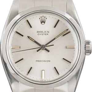 Rolex Oyster Precision 6426 Silver Index Dial (2)