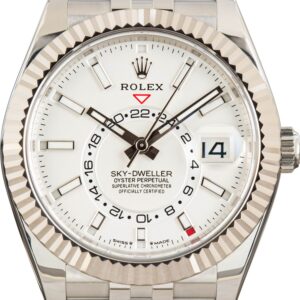 Rolex Sky-Dweller White Dial 336934 Jubilee Bracelet