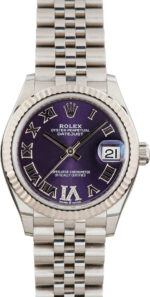 Ladies Rolex Datejust 31 Purple Dial 278274