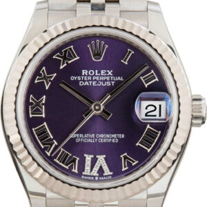 Ladies Rolex Datejust 31 Purple Dial 278274