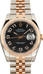 Rolex Datejust 36 ref 116231 Black Arabic Dial