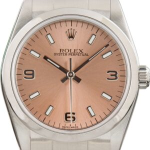 Rolex Oyster Perpetual 77080 Salmon Dial