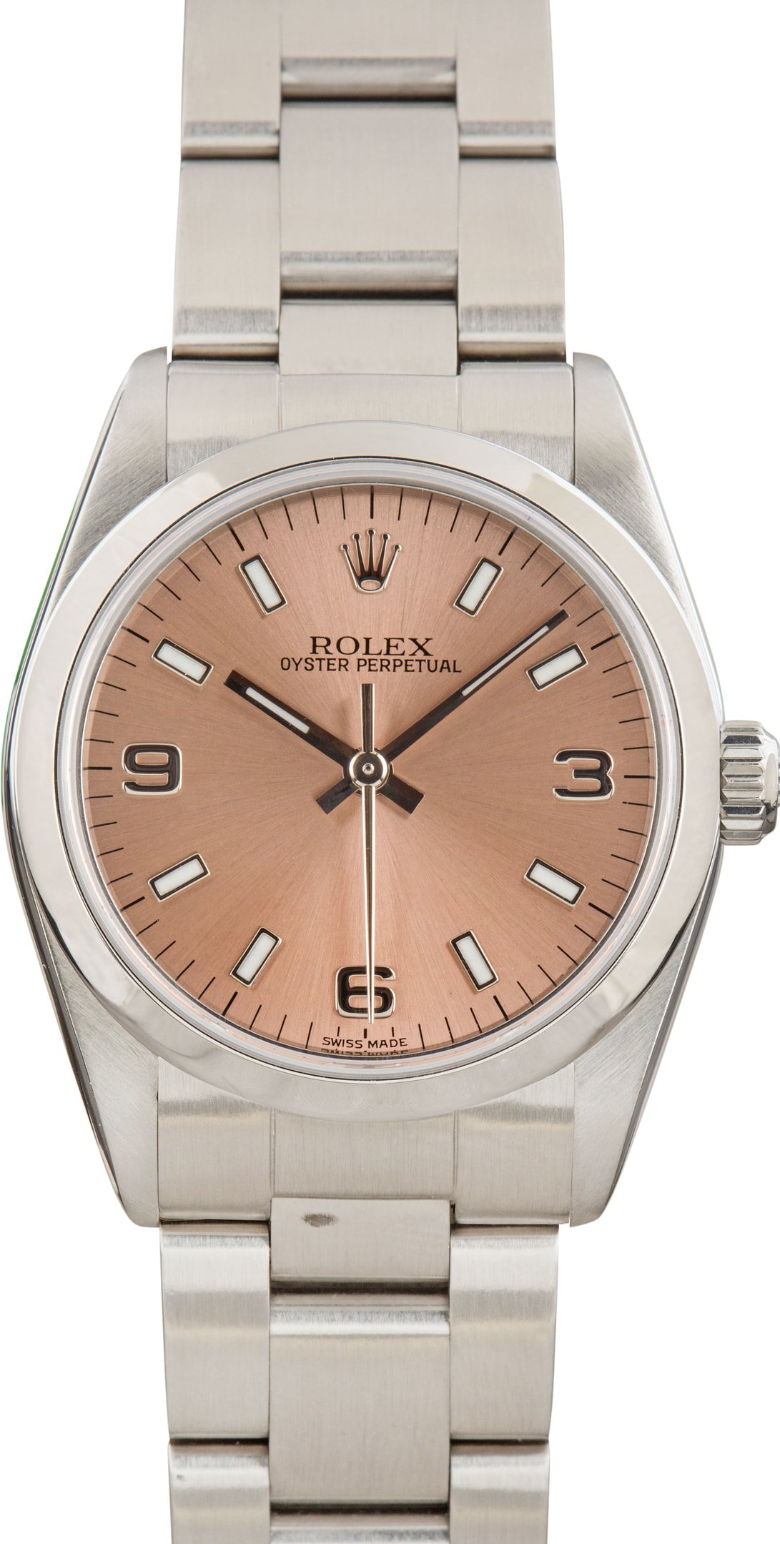 Rolex Oyster Perpetual 77080 Salmon Dial